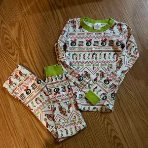 Hanna Andersson Grinch Christmas Holiday Kids Pajama Set Size 10